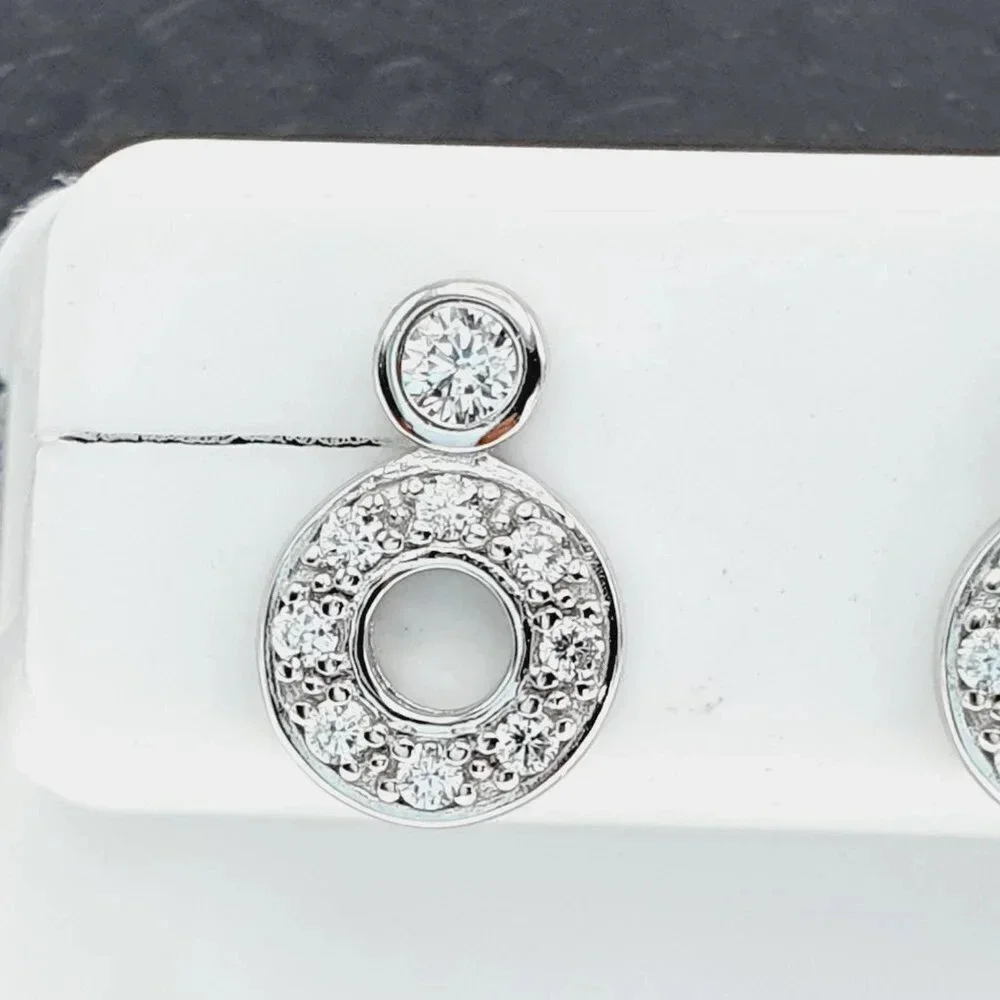 925 sterling silver luxury CZ earrings for women/girls, Best forRJUS2185